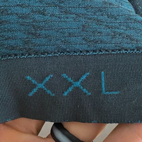 Lululemon x Peloton Short Sleeve T-Shirt Men's 2XL Green Gray Cycling Fitness - Picture 3 of 4